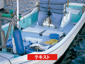 テキストP.48 日本漁船(20ﾄﾝ未満)に見られるデッキ下のイケス設備